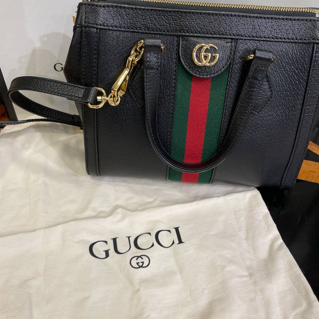 Gucci Ophidia leather bag - Brandfind