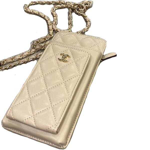 Chanel Phone Bag Beige Kalmar brandfind