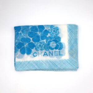 Top of Chanel light blue scarf