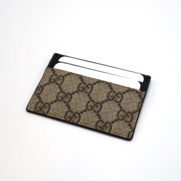 Image of Gucci GG beige card holder