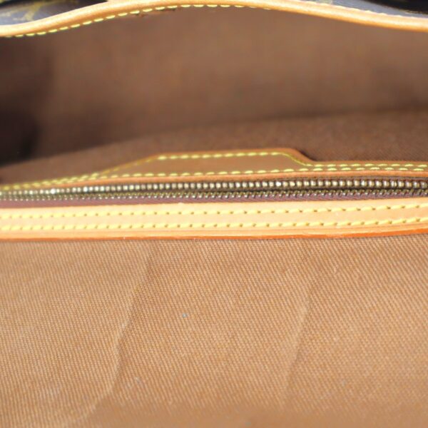 Inside of Louis Vuitton Monogram Sac Gibeciere