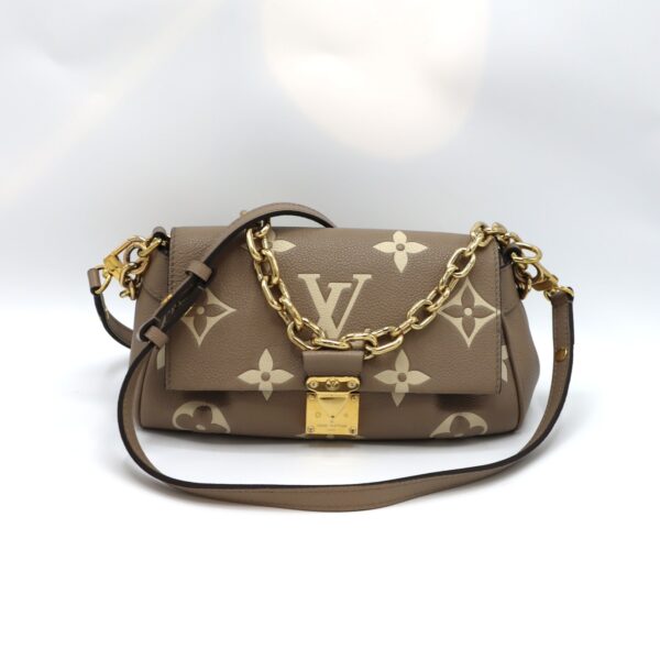 Framsida av Louis Vuitton Bicolor Empreinte Leather
